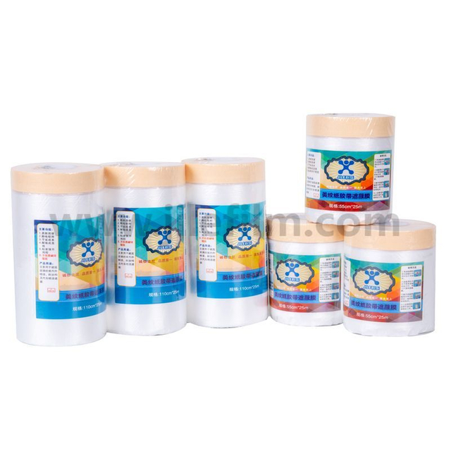 Película de HDPE con cinta adhesiva crepé