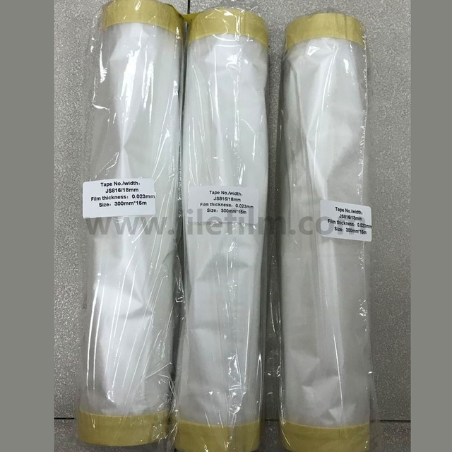 Película adhesiva de cinta crepé para pintura automotriz