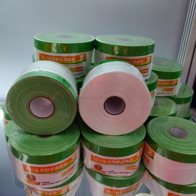 Cinta adhesiva de máscara rápida Tela protectora de película protectora para pintor para pintura al aire libre