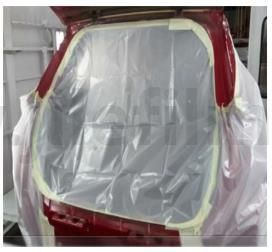 Película protectora troquelada resistente a altas temperaturas para pintura automática