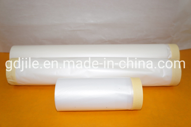 Película de enmascarar pregrabada de PVC resistente a altas temperaturas Pintura de automóviles de dos tonos similar a 7140 y 4380