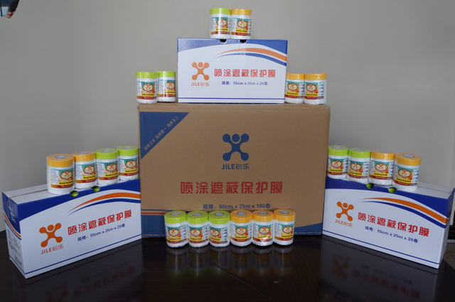 Pintor Decorador Pre-Taped Cinta adhesiva de película adhesiva para decoración de la casa