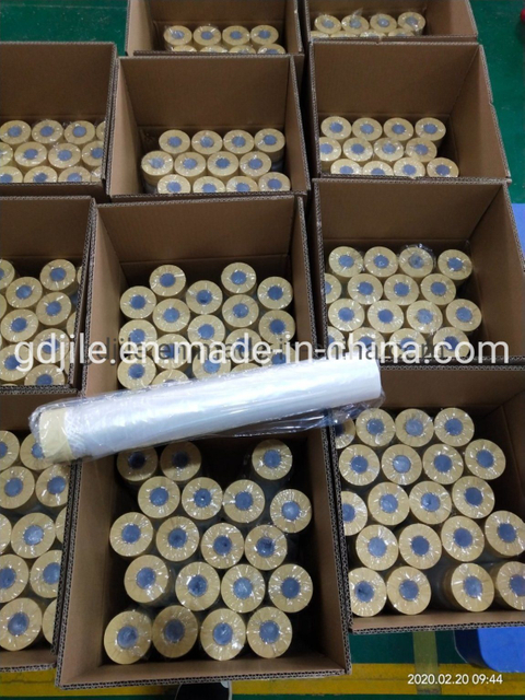 Película de enmascarar pregrabada de crepé resistente a altas temperaturas para pintura de automóviles en dos tonos similar al 4380