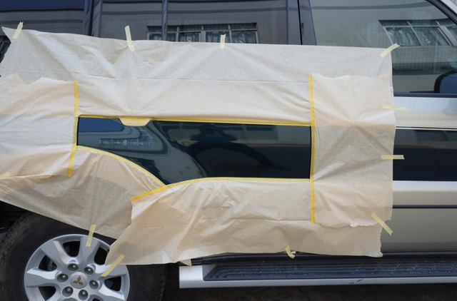 Papel de enmascarar marrón para pintura de automóviles