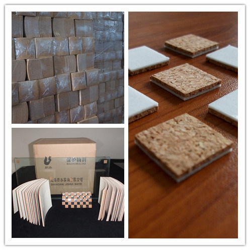 Almohadillas protectoras de corcho estáticas