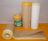 Cinta adhesiva con papel protector para pintura automática