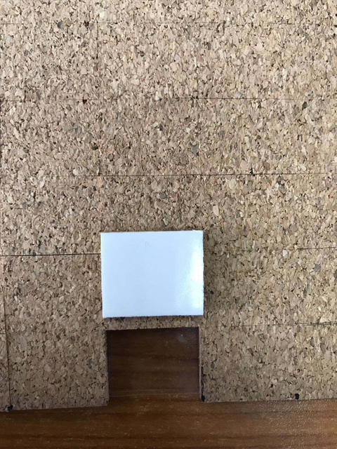 Almohadillas de corcho estáticas protectoras de vidrio de 18x18x3 + 1mm con botones de espuma adhesiva almohadillas separadoras de protección de corcho