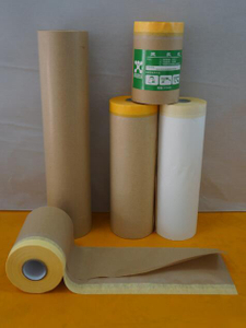 Cinta adhesiva con papel de enmascarar para pintar casas