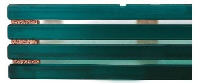 Almohadillas amortiguadoras de corcho pegadas