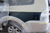 Película adhesiva grabada con papel crepé para pintura automotriz