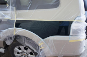 Película adhesiva grabada con papel crepé para pintura automotriz