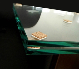Almohadillas de corcho estáticas protectoras de vidrio de 18x18x5 + 1mm con botones de espuma adhesiva almohadillas separadoras de protección de corcho