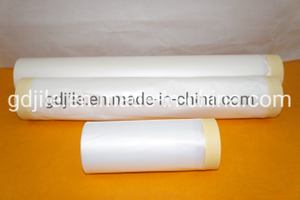 Rollo de cinta adhesiva previa con cinta adhesiva de papel de un lado