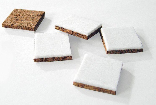 Almohadillas protectoras de corcho sin pegamento