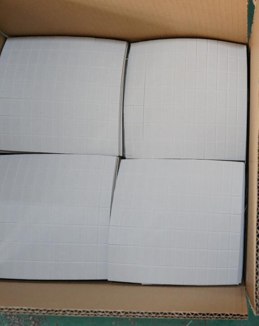 Almohadillas de PE pegadas para el espaciador del separador de envío de Glass Transit