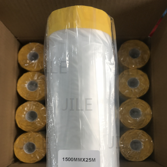 PVC pregrabado con enmascarador de rollo de película adhesiva